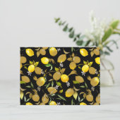 Save The Date citrons d'aquarelle 30 (Debout devant)