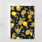 Save The Date citrons d'aquarelle 30 (Dos)