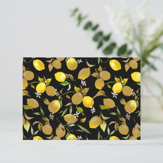 Save The Date citrons d'aquarelle 30 (Debout devant)