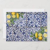 Save The Date Citrons méditerranéens Portugais Mariage (Dos)