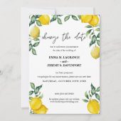 Save The Date Citrons Modifier le mariage de date (Devant)