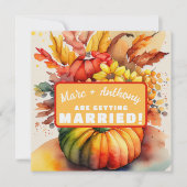 Save The Date Citrouille d'Halloween Cornucopia de Thanksgiving (Devant)