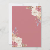 Save The Date Citrouille rose pâle Rose Mariage (Dos)