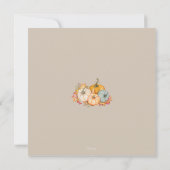 Save The Date Citrouille Rustic Mariage de automne Enregistrer L (Dos)