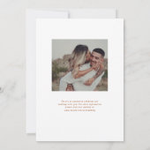 Save The Date Citrouille Vines Monogramme Mariage (Dos)