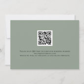 Save The Date Citrouilles de Sage fleurs automnales QR Code Mari (Dos)