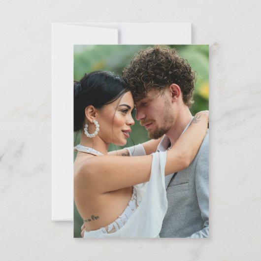 Save The Date Citrus floraison de chaux photo mariage enregistre (Dos)