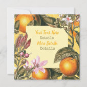 Save The Date Citrus vintage Enregistrer La Date (Devant)