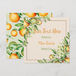 Save The Date Citrus vintage Enregistrer La Date