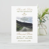 Save The Date Claddagh Irish Enregistrer Le Mariage Date (Debout devant)
