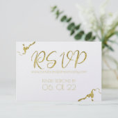 Save The Date Claddagh Monogram RSVP Enregistrer La Date (Debout devant)