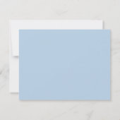 Save The Date Clair Bleu élégant Script Mariage élégant (Dos)