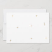 Save The Date Classic Celestial Gold Moon Stars Mariage (Dos)