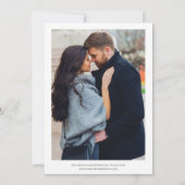 Save The Date Classic Elegant 2 Photo Wedding Enregistrer la dat (Dos)