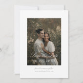 Save The Date Classic Elegant Minimalist DIY Wedding (Dos)