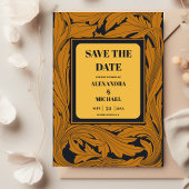 Save The Date Classic Gold Art Nouveau Mariage