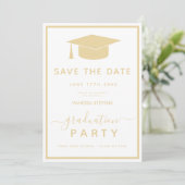Save The Date Classic Gold Enregistrer la date (Debout devant)