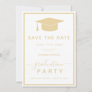 Save The Date Classic Gold Enregistrer la date