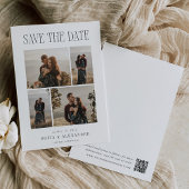 Save The Date Classic Headline Photo Collage Wedding