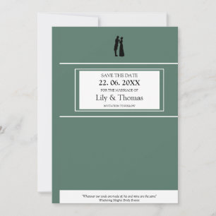 Save The Date Classic Novel Book cover inspired