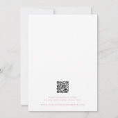 Save The Date Classic Pink Stripes Photo Wedding (Dos)