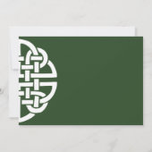 Save The Date Classique Celtic noeud vert main (Dos)