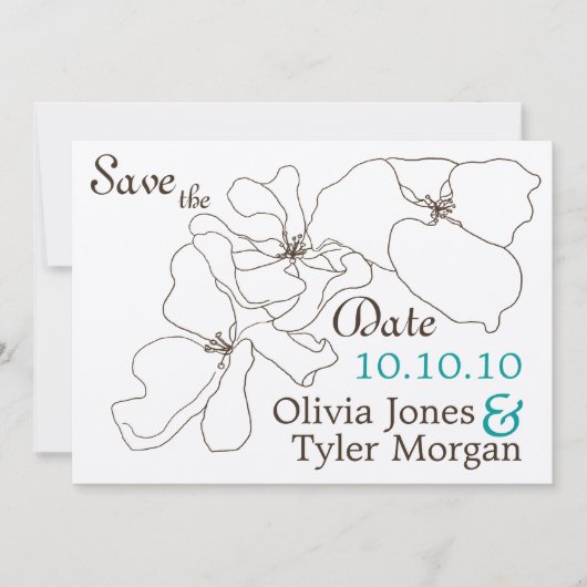 Save The Date Classique moderne Enregistrer la date (Devant)