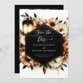 Save The Date Classique Nature Rustique Mariage (Devant / Derrière)