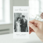 Save The Date Classique Signet de Code QR Photo Mariage