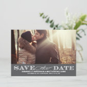 Save The Date Classy Enregistrer la date PostCard (Debout devant)