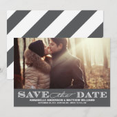 Save The Date Classy Enregistrer la date PostCard (Devant / Derrière)