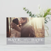 Save The Date Classy Enregistrer la date PostCard (Debout devant)