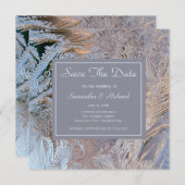 Save The Date Classy Frosted Enregistrer la date (Devant / Derrière)