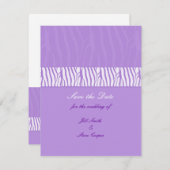 Save The Date Classy Mauve Enregistrer la date (Devant / Derrière)