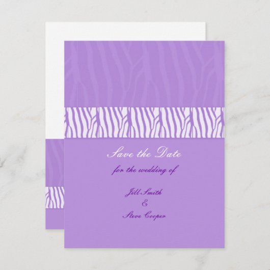 Save The Date Classy Mauve Enregistrer la date (Devant / Derrière)