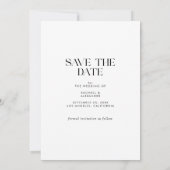 Save The Date Classy Nous nous marions Arch Photo (Dos)