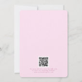 Save The Date Classy Pastel Rose Élégant Script Enregistrer La D (Dos)