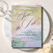 Save The Date Claude Monet Nymphéas Calligraphie