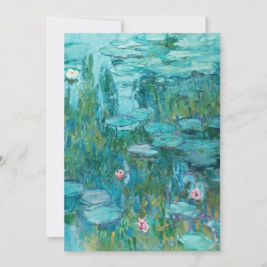 Save The Date Claude Monet Water Lilies Mariage (Dos)