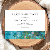 Save The Date Claude Monet Water Lilies Mariage