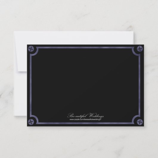 Save The Date Clockwork Silhouette, 3.5"x5" enregistrer la date (Dos)