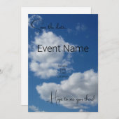 Save The Date Cloud 9 Enregistrer la date (Devant / Derrière)