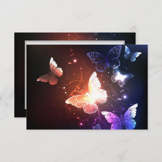 Save The Date Clowing Night Butterflies (Devant / Derrière)