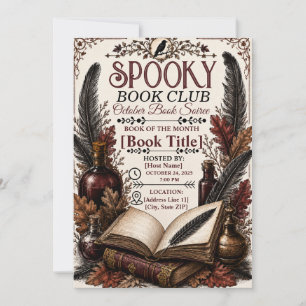 Save The Date Club de lecture gothique vintage et effrayant pour
