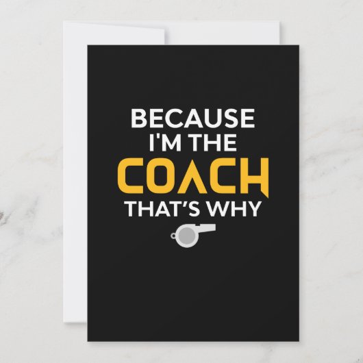 Save The Date Coach-Because I'm the Coach's Why (Devant)