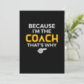 Save The Date Coach-Because I'm the Coach's Why (Debout devant)