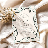 Save The Date Coastal Chic Mariage