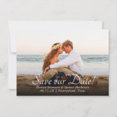 Save The Date Coastal Chic | Mariage photo Turquoise et Coral Re (Devant)