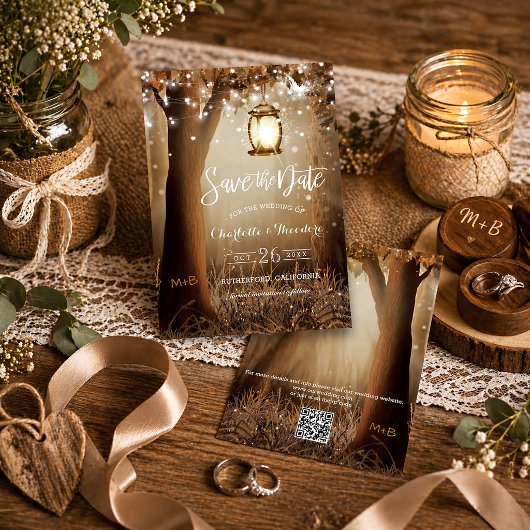 Save The Date Code CR Mariage Champêtre Sauvage Enregistrez la D