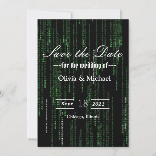 Save The Date Code Matrix (Devant)